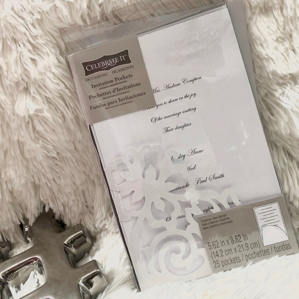 🆕New with tags BEAUTIFUL Invitation Pockets